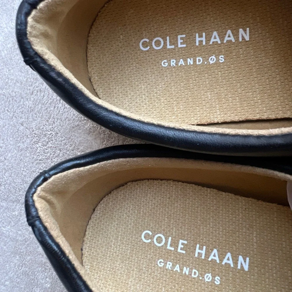 Cole Haan Grand Crosscourt II Men 10.5M Black Leather Low Top Sneakers C26655